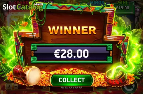 Bonus Game Win Screen 5. Tiki Blaze slot