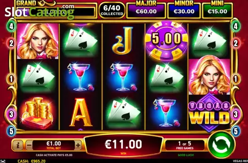 Free Spins screen 2. Vegas Repeat Wins slot