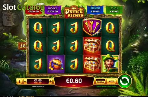 Win screen 2. Prince of Riches slot