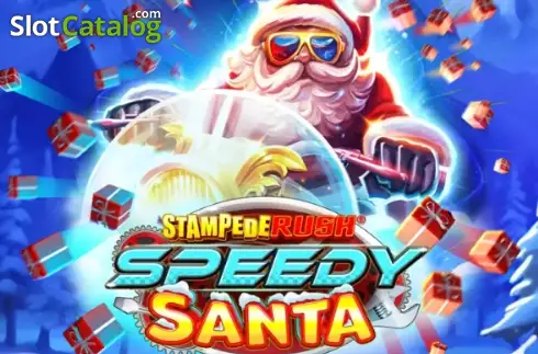 Stampede Rush Speedy Santa Logotipo