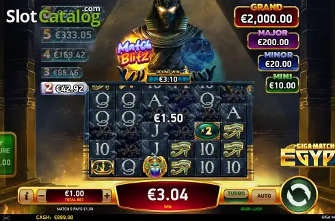 Οθόνη4. Giga Match Egypt Κουλοχέρης