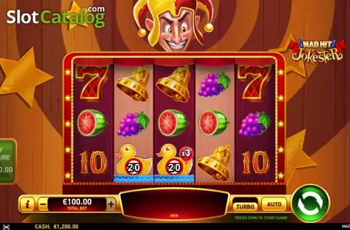 Bildschirm2. Mad Hit Jokester slot