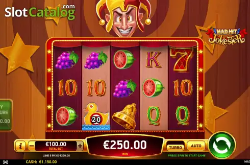 Bildschirm3. Mad Hit Jokester slot