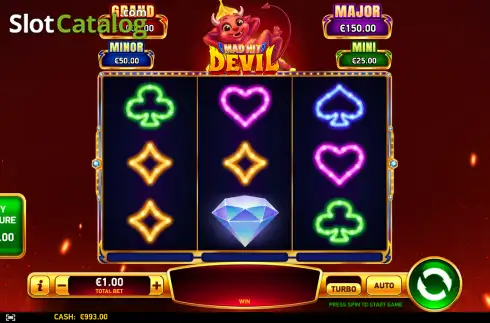 Pantalla2. Mad Hit Devil Tragamonedas