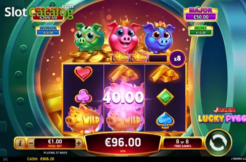 Οθόνη3. J Mania Lucky Pyggs Κουλοχέρης 