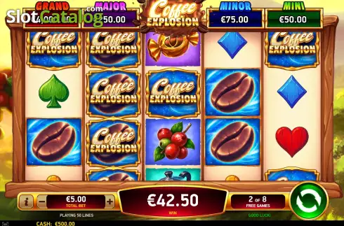Ecran2. Coffee Explosion slot