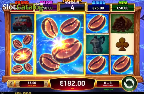Ecran3. Coffee Explosion slot