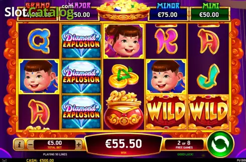 Bildschirm3. Fu Double Luck Diamond Explosion slot