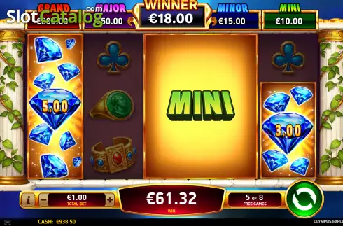 Skärmdump3. Olympus Explosion slot