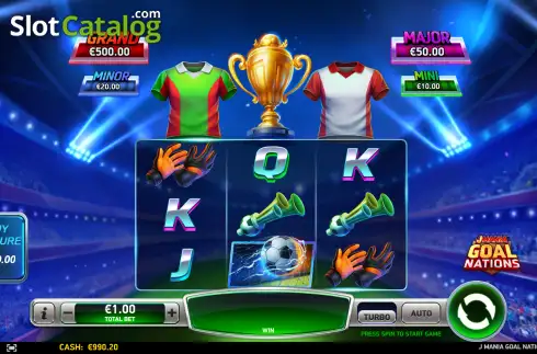 Schermo2. J Mania Goal Nations slot
