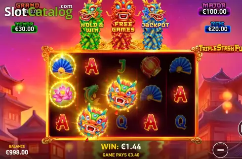 Pantalla3. Triple Stash Fu Tragamonedas