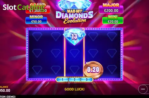 Ecran3. Mad Hit Diamonds Evolution slot