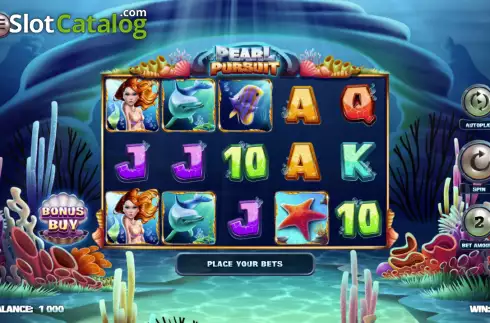 Reels screen. Pearl Pursuit Hold & Win slot