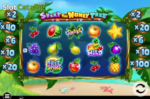 Game screen. Shake The Money Tree slot