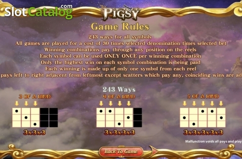 Schermo4. Pigsy slot