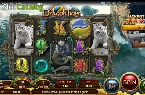 Reel Screen. Dragon Tiger (SimplePlay) slot
