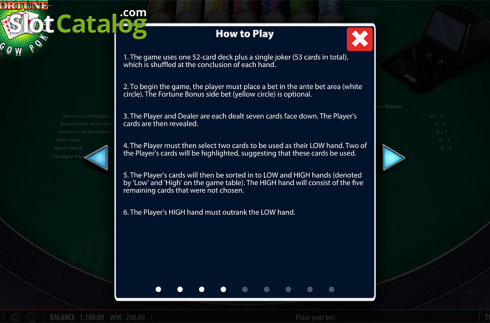 Skärmdump9. Fortune Pai Gow Poker slot