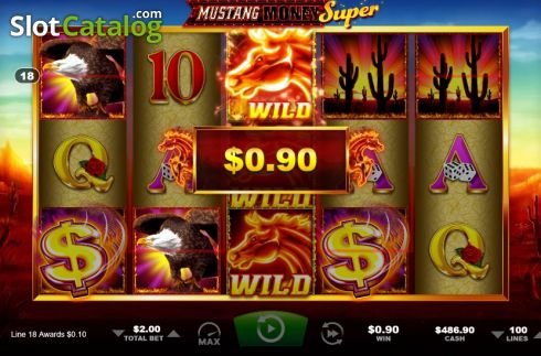 Skärmdump4. Mustang Money Super slot