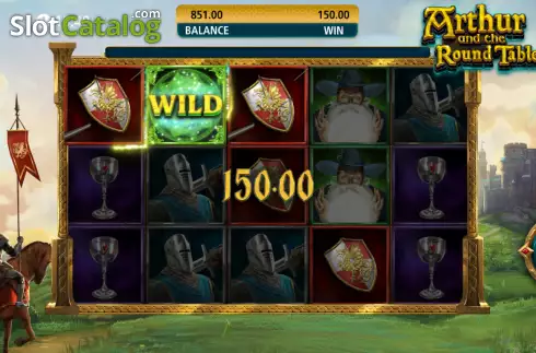 Win screen 2. Arthur And The Round Table slot