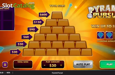 Game screen. Pyramid Pursuit slot
