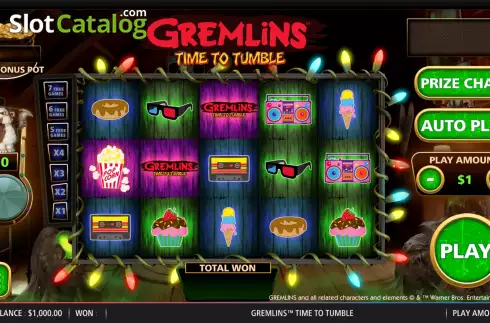 Reel Screen. Gremlins Time To Tumble slot