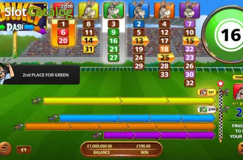 Game Screen 2. Donkey Dash slot