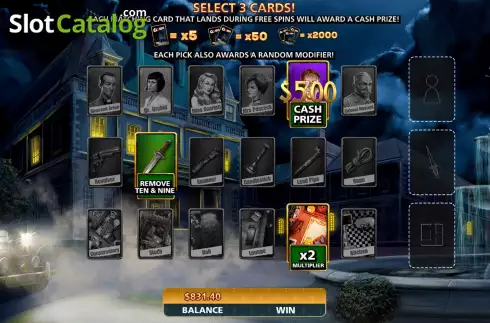 Free Spins Choose Card Screen. Cluedo Mighty Ways slot