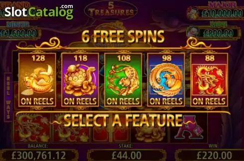 Free Spins Modes. 5 Treasures (Shuffle Master) slot