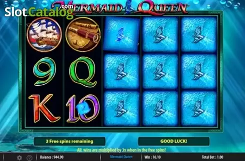 Free Spins. Mermaid Queen (Light and Wonder) slot