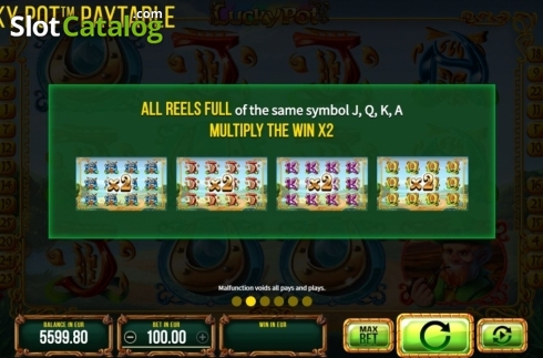 Win Multiplier. Lucky Pot slot