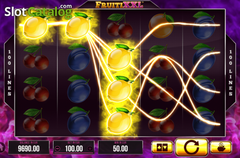 Win screen 1. Fruiti XXL slot