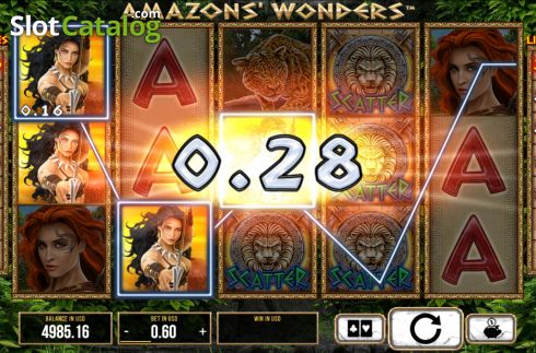 Win screen 2. Amazons Wonders slot