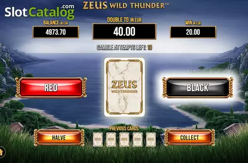 Ekran7. Zeus Wild Thunder yuvası