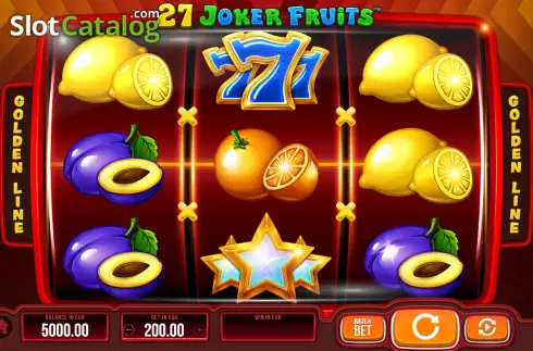 画面2. 27 Joker Fruits カジノスロット