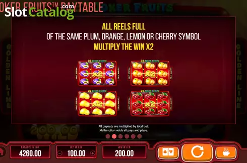 Multiplier screen. 27 Joker Fruits slot