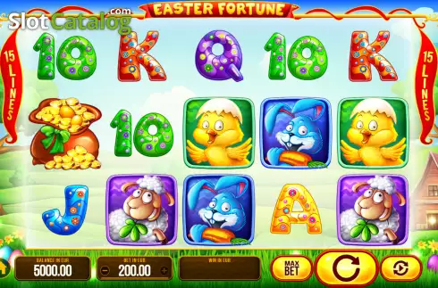 Reel screen. Easter Fortune slot