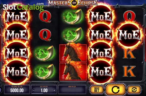 Game Screen. Masters of Eclipse slot