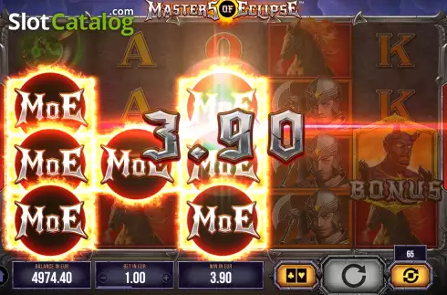 Win Screen 3. Masters of Eclipse slot