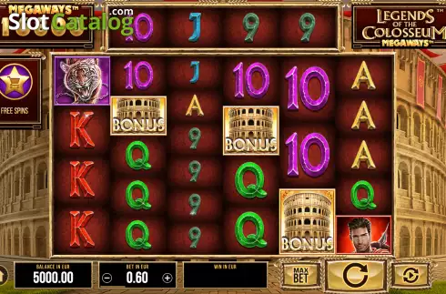 Bildschirm3. Legends of the Colosseum Megaways slot