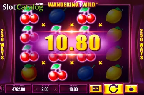Win screen 2. Wandering Wild slot