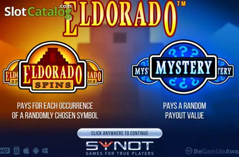 Start Screen. Eldorado (SYNOT) slot