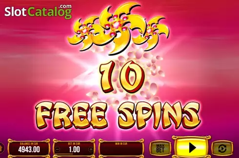 Free Spins Win Screen. Shuriken Legend slot