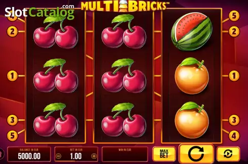 Game Screen. Multi Bricks slot