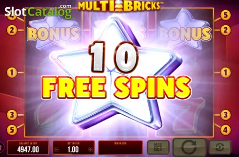 Free Spins Win Screen 2. Multi Bricks slot