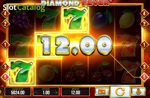 Win Screen 2. Diamond Fever slot