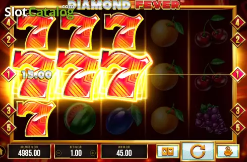 Win Screen 3. Diamond Fever slot