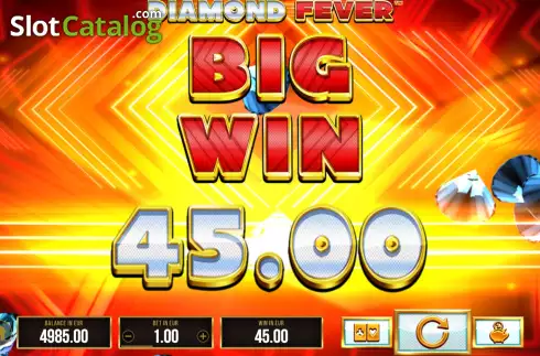 Win Screen 4. Diamond Fever slot