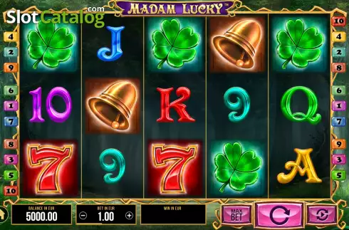 Game Screen. Madam Lucky slot