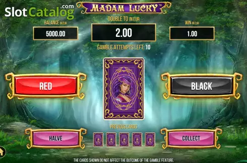 Win Screen 3. Madam Lucky slot