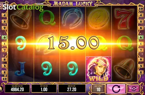 Free Spins Win Screen 3. Madam Lucky slot